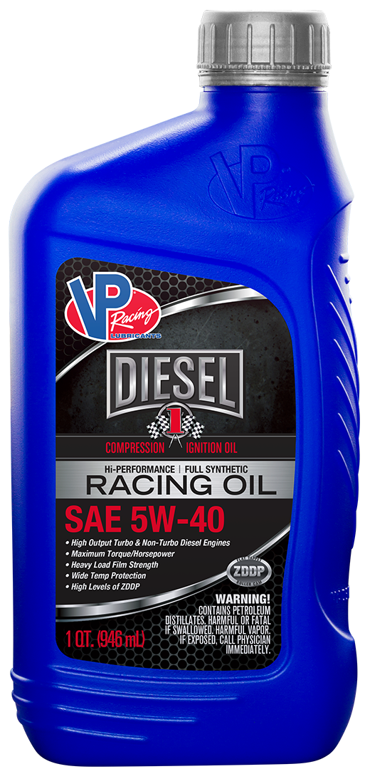 VP Racing CI1 Hi-Performance SAE 5W40 Synthetic Diesel Engine Racing Oil.