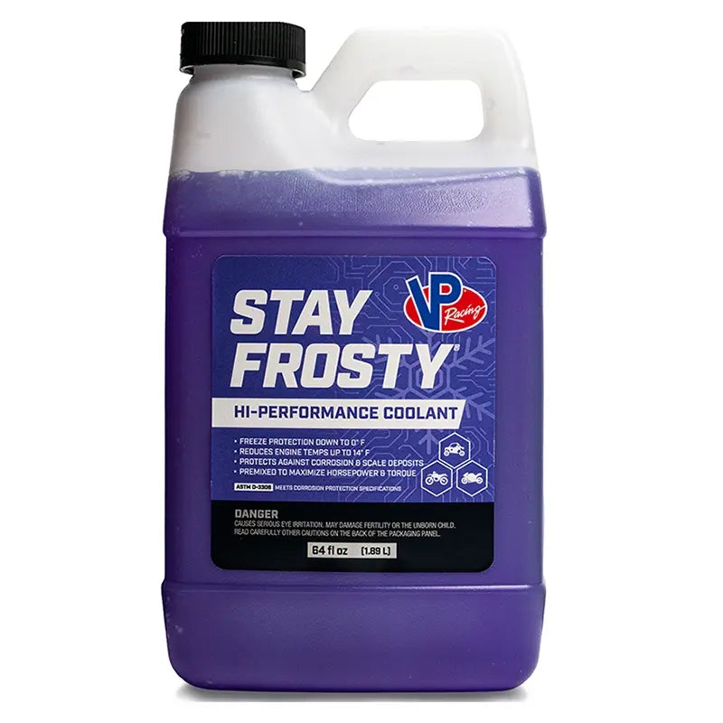 VP Racing Stay Frosty Hi-Performance Coolant.