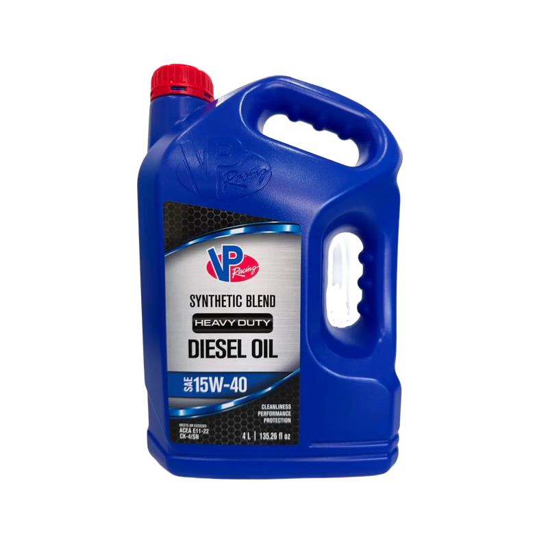 VP Racing Heavy-Duty Synthetic Blend Diesel Oil SAE15W-40.
