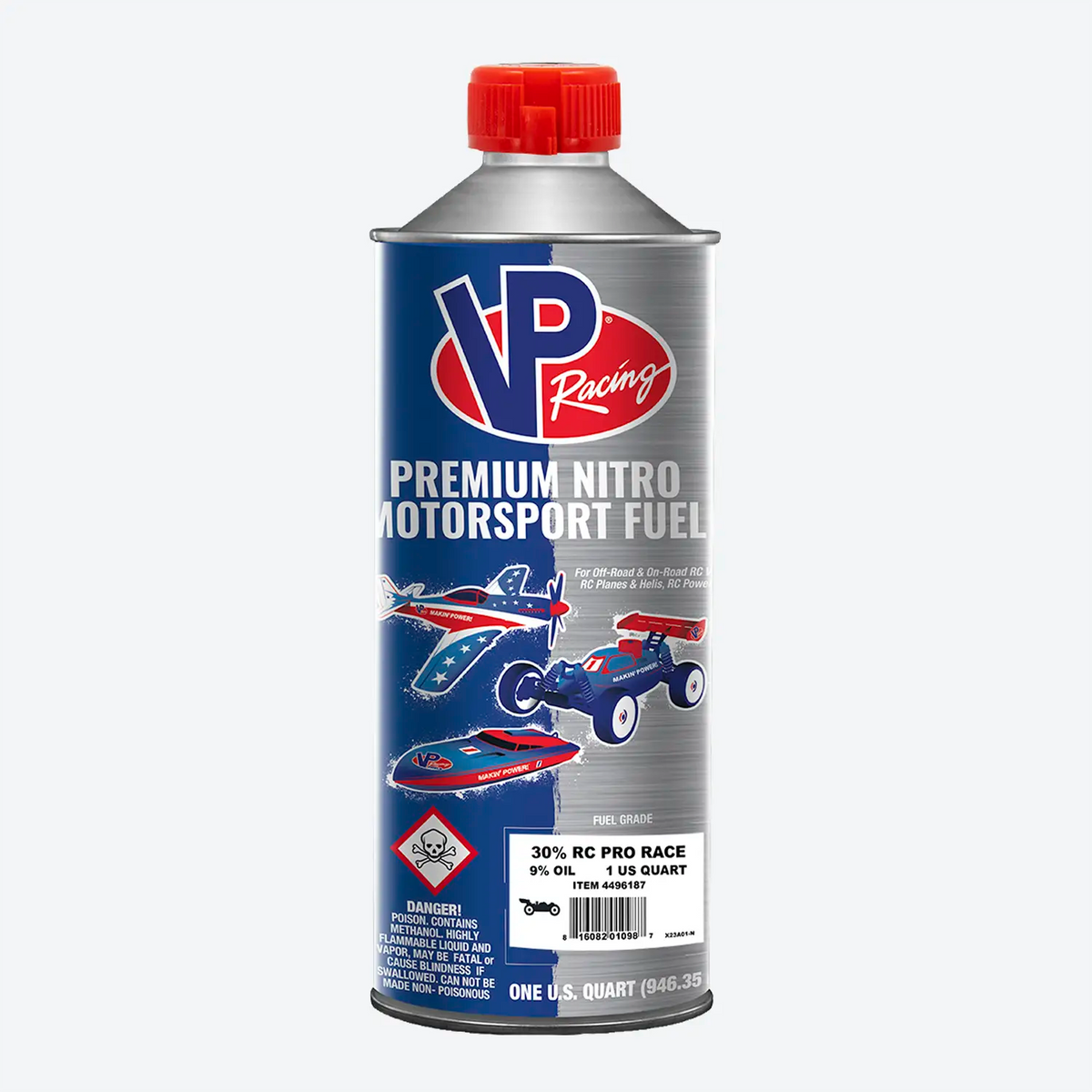 one-quart bottle of VP 30% Nitro Fuel  RC Pro Race