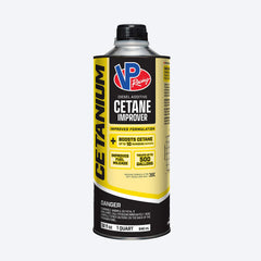Bottle of VP Racing's Cetanium diesel cetane booster, 1 quart