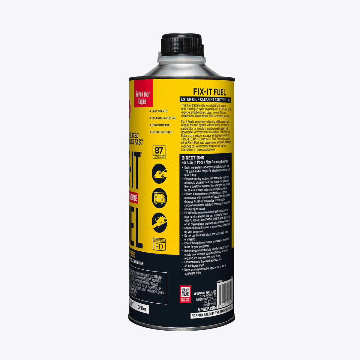 A one-quart bottle of VP Fix-It-Fuel