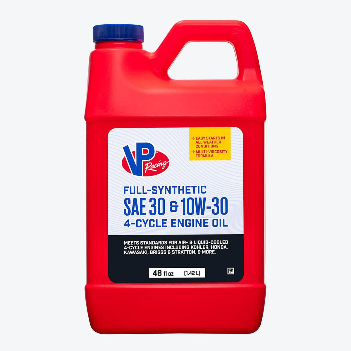 VP Racing 4-Cycle Engine Oil SAE 30 - 10W30 Full Synthetic Small Engine Oil.