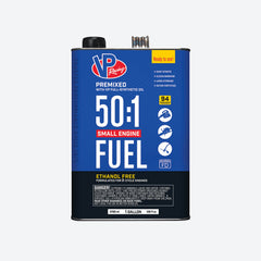 one-gallon container of VP 50:1 fuel mix
