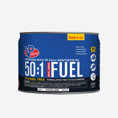 VP Racing 50:1 Fuel Mix: Premixed Ethanol-Free 94 Octane.