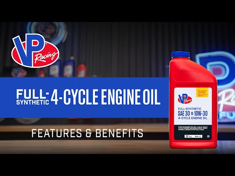 VP Racing 4-Cycle Engine Oil SAE 30 - 10W30 Full Synthetic Small Engine Oil.